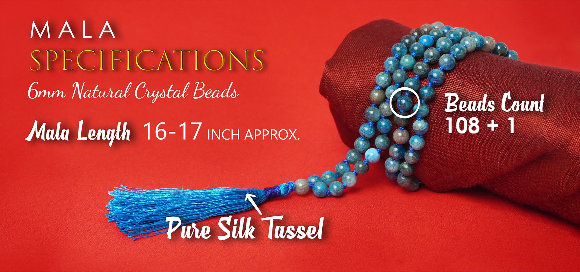 Apatite Mala 6mm