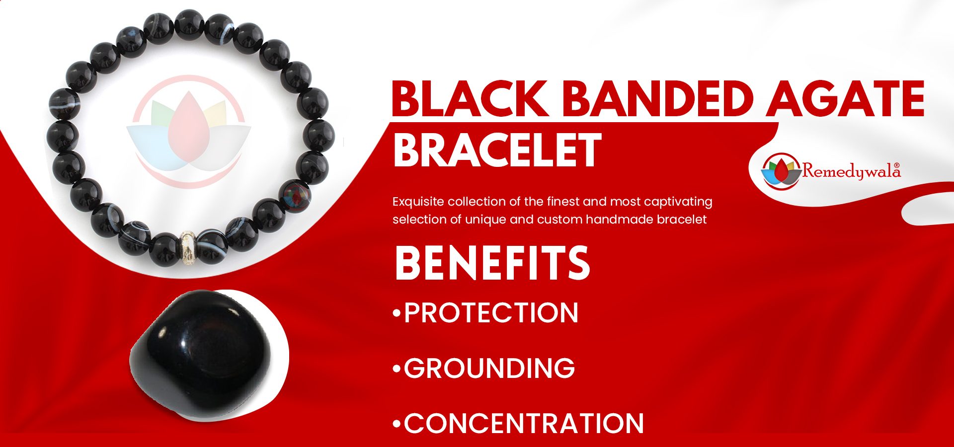 Black agate bracelet shop benefits