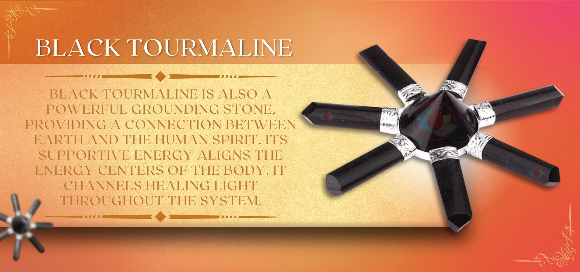 Black Tourmaline Pyramid Energy Generator