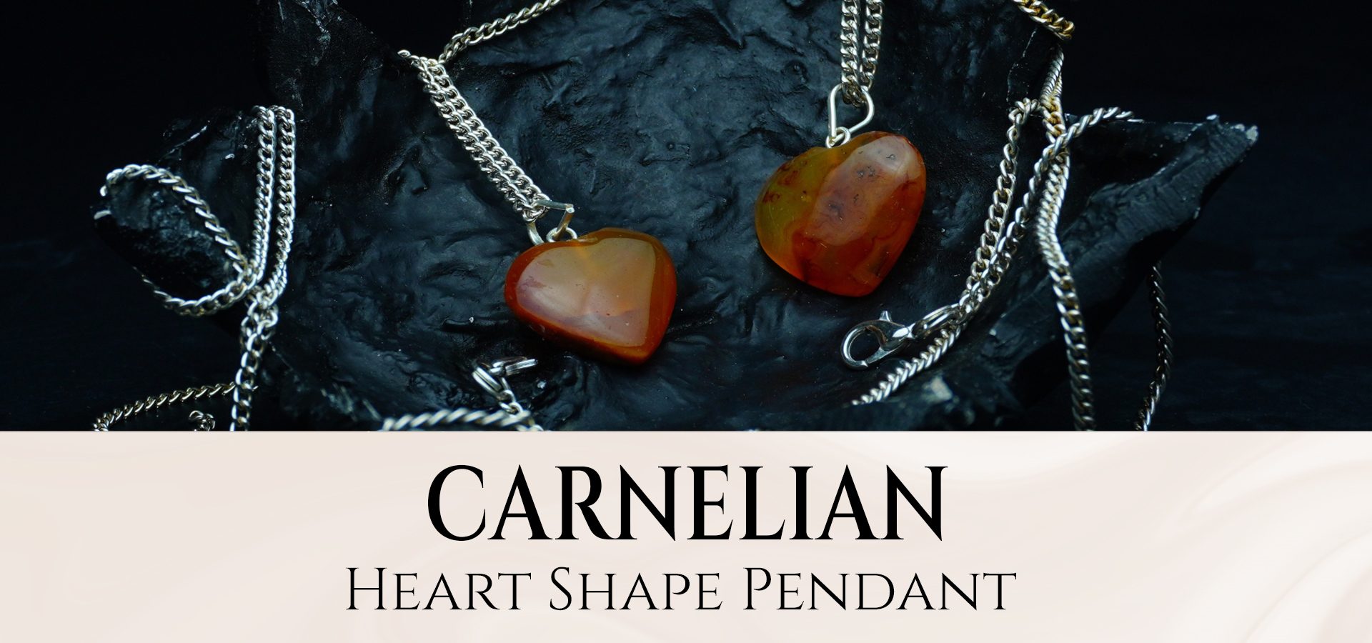 Carnelian Heart Shape Pendant