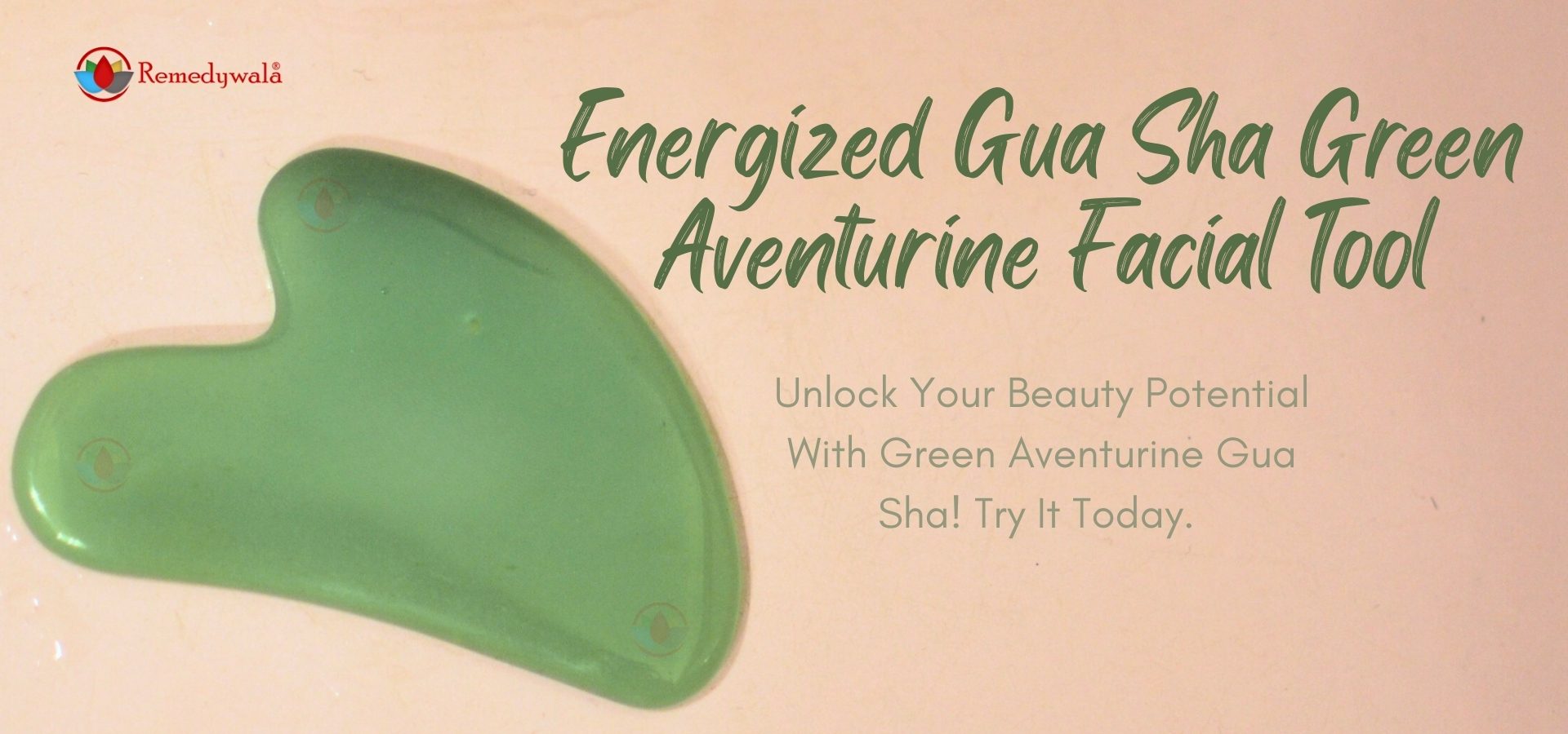 Energized Gua Sha Green Aventurine Facial Tool (1)