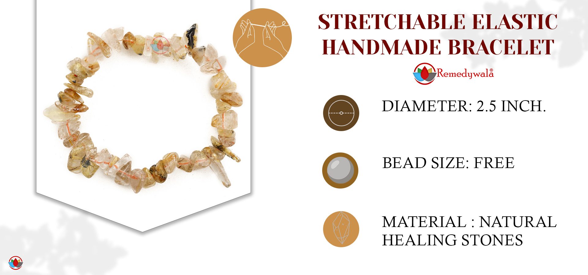 Golden Routiled Chips Bracelet