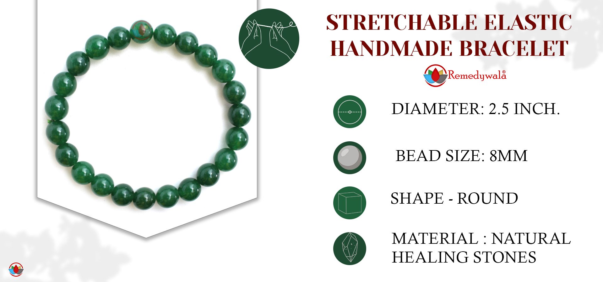 Green Jade Bracelet 8mm