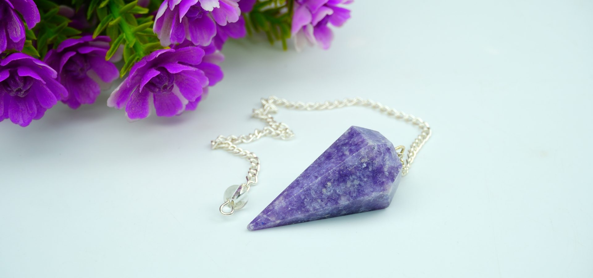 Lepidolite Dowsing Pendulum