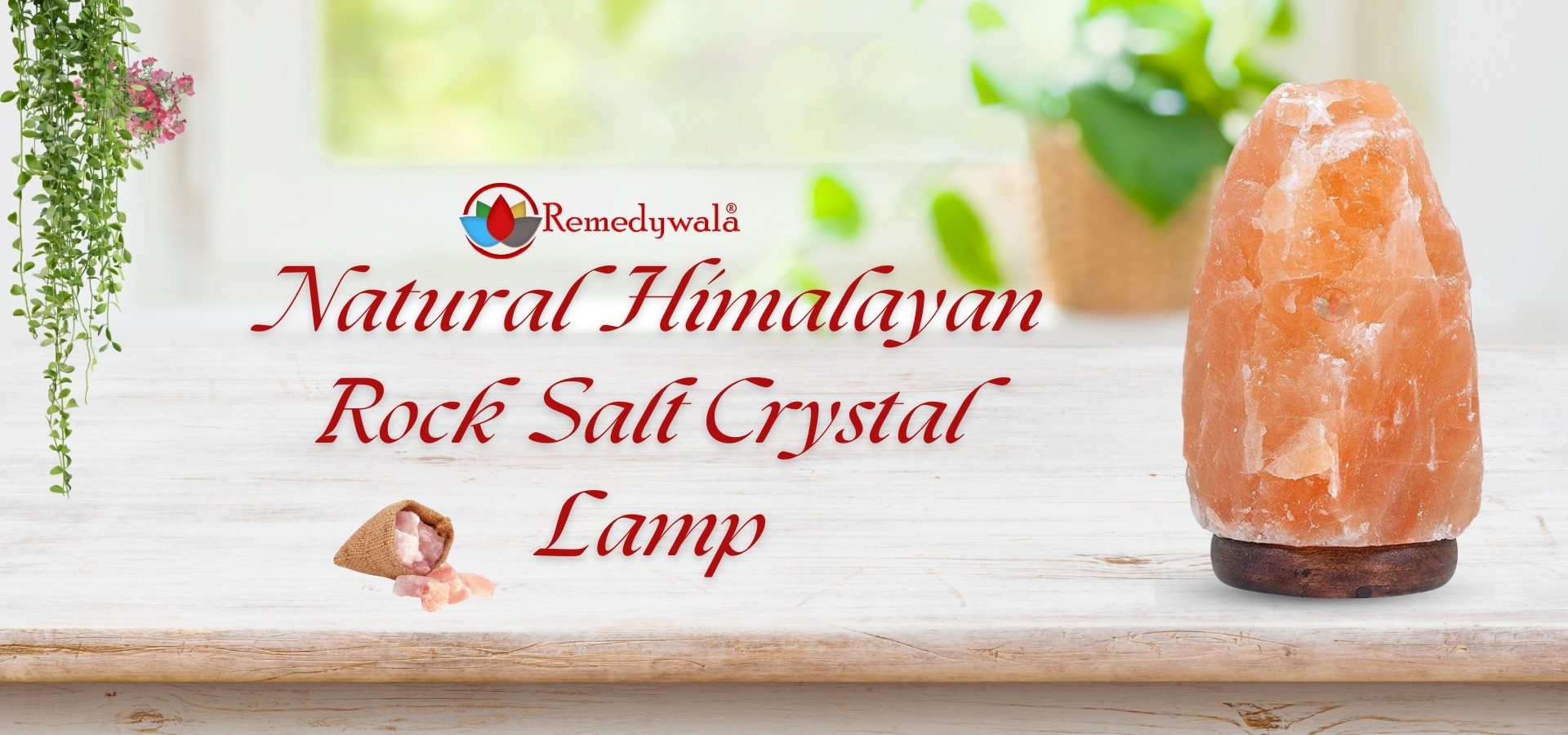 Natural Himalayan Rock Salt Crystal Lamp (1)