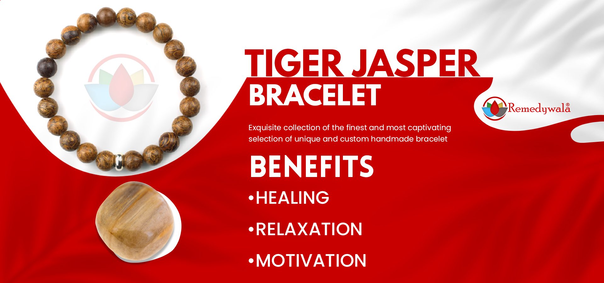 Natural Tiger Jasper Bracelet