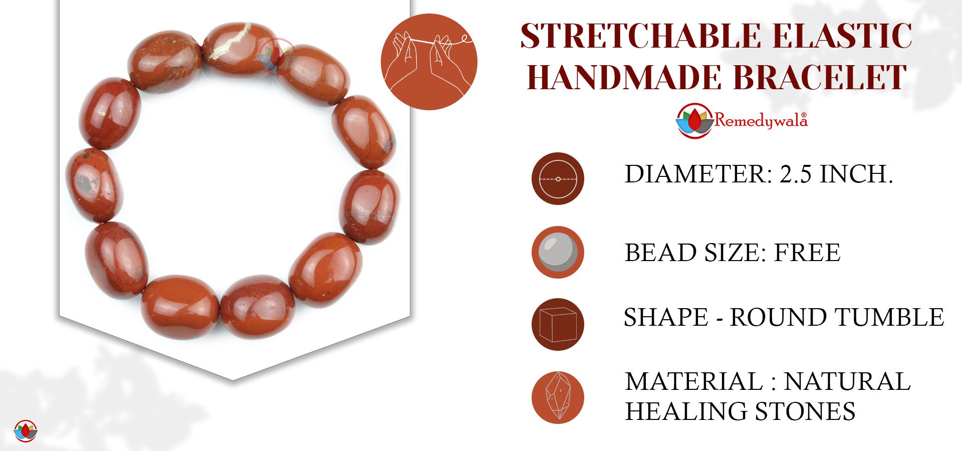 Red Jasper Tumble Bracelet