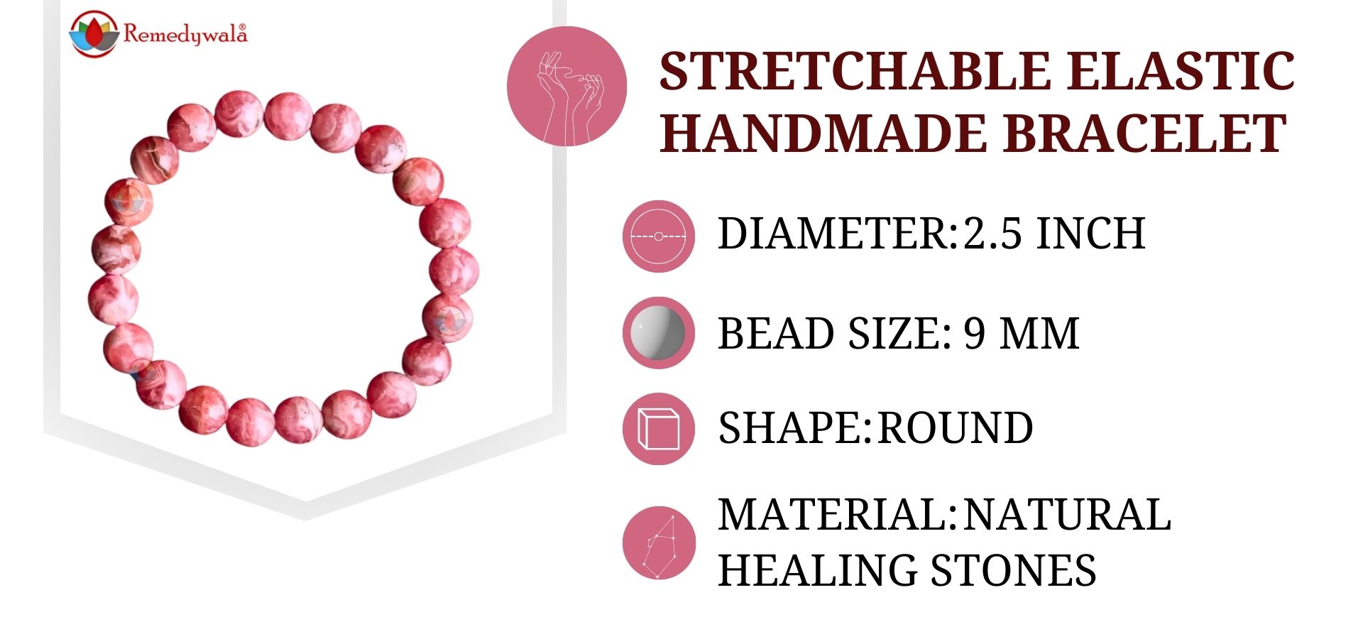 Rhodochrosite Bracelet (3)