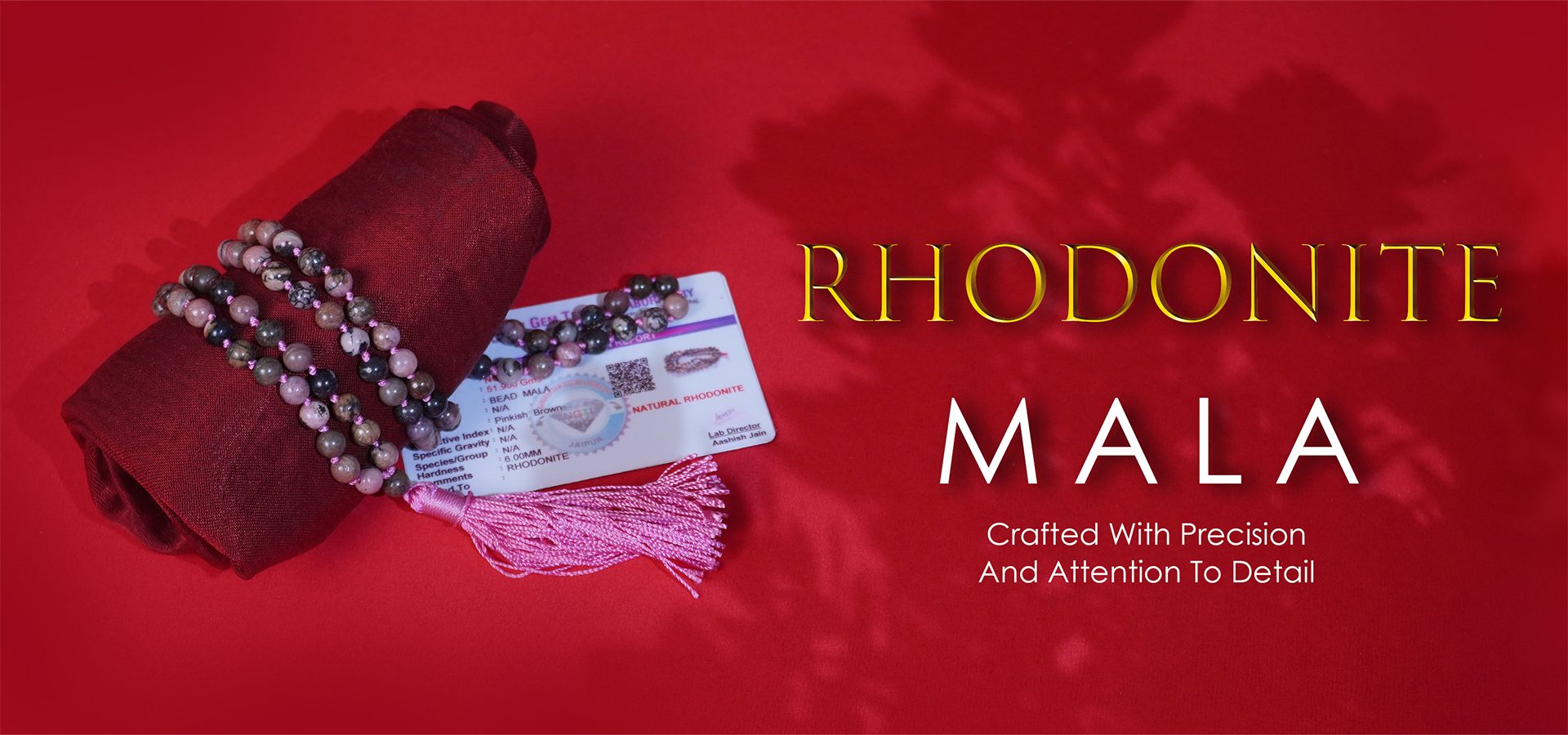 Rhodonite 6mm Mala