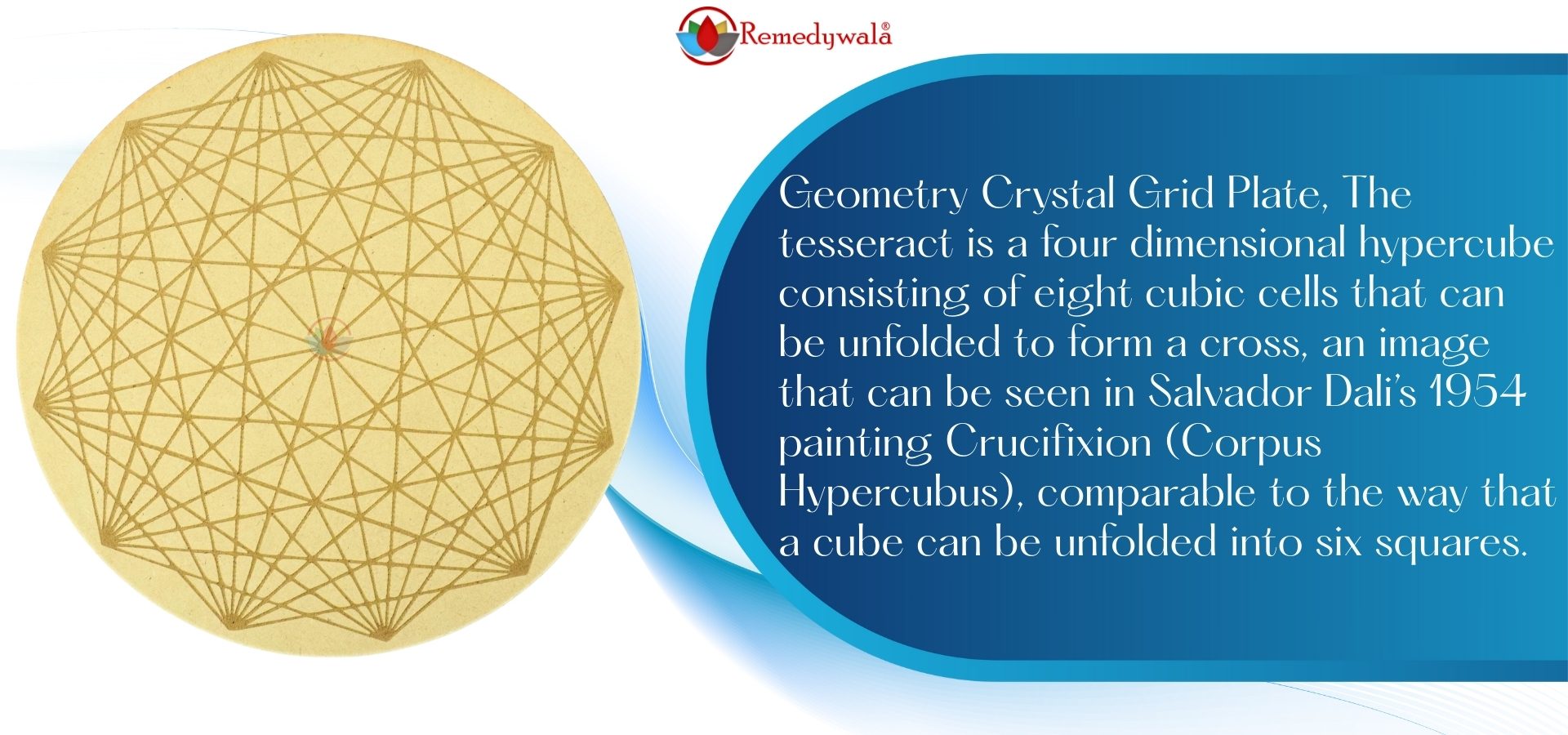 Sacred Geometry Laser Engraved Tesseract Sacred Geometry Grid Plate Crystal Grid Plate (10 (3)