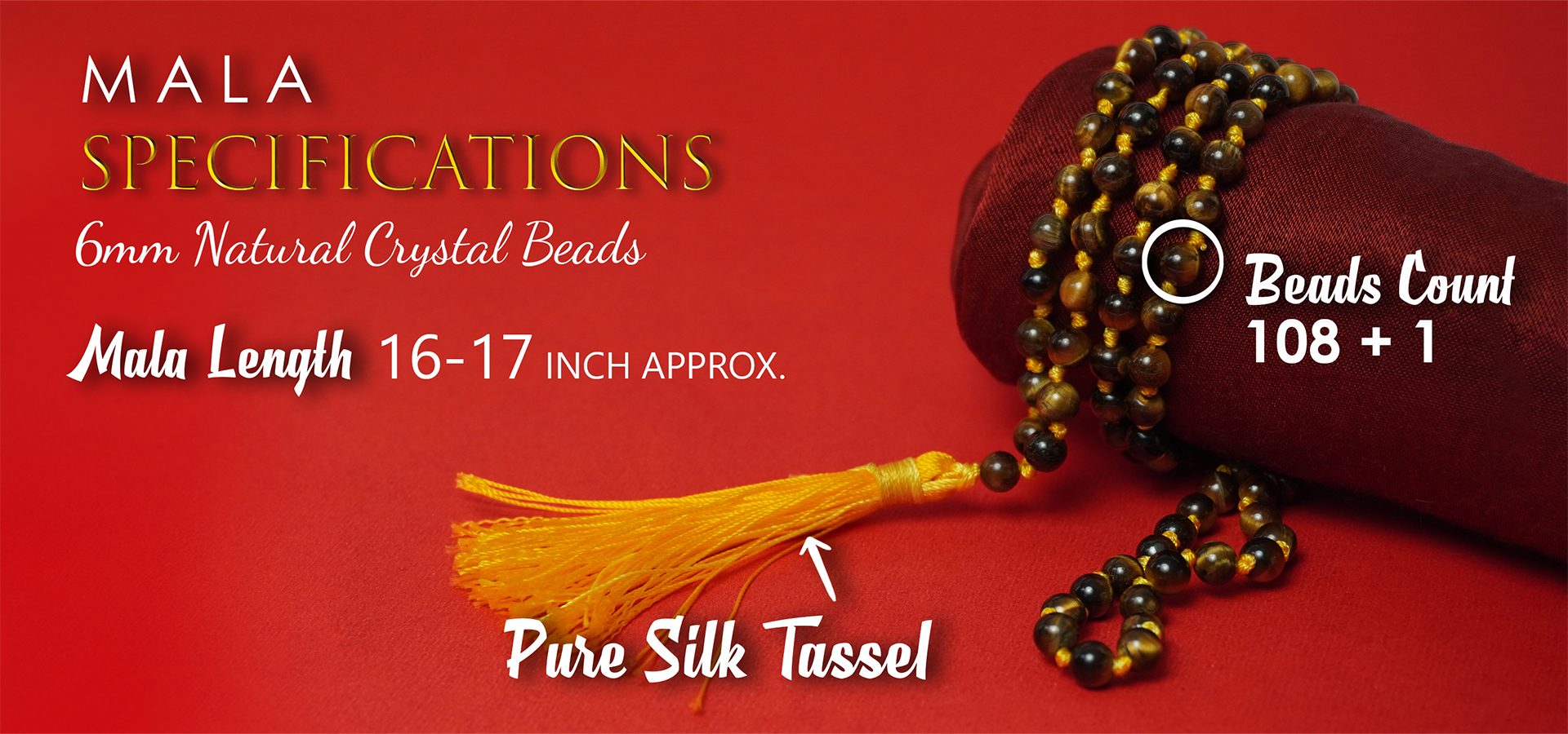 Tiger Eye 6mm Mala