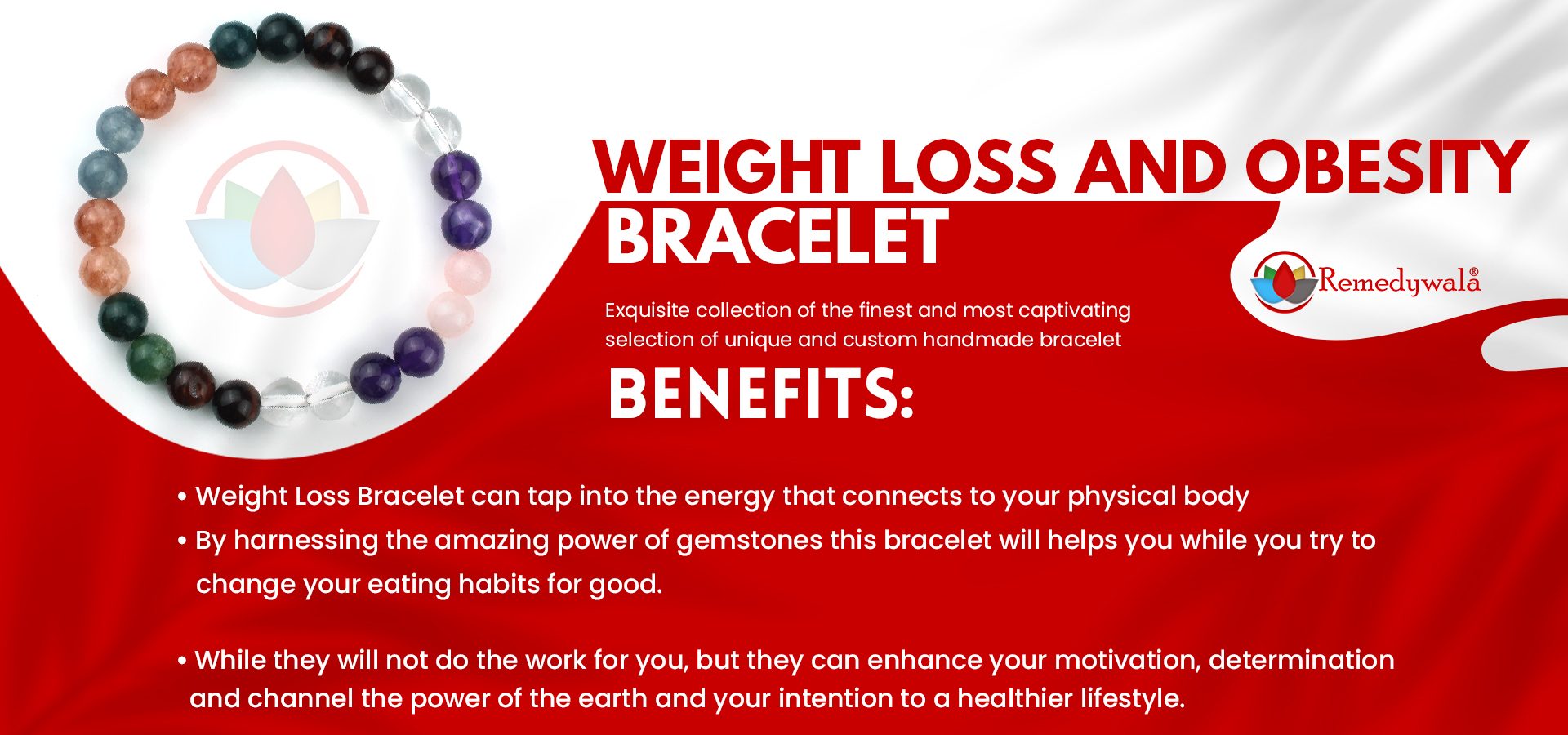 Weight Loss And Obesity Bracelet 8mm - Remedywala