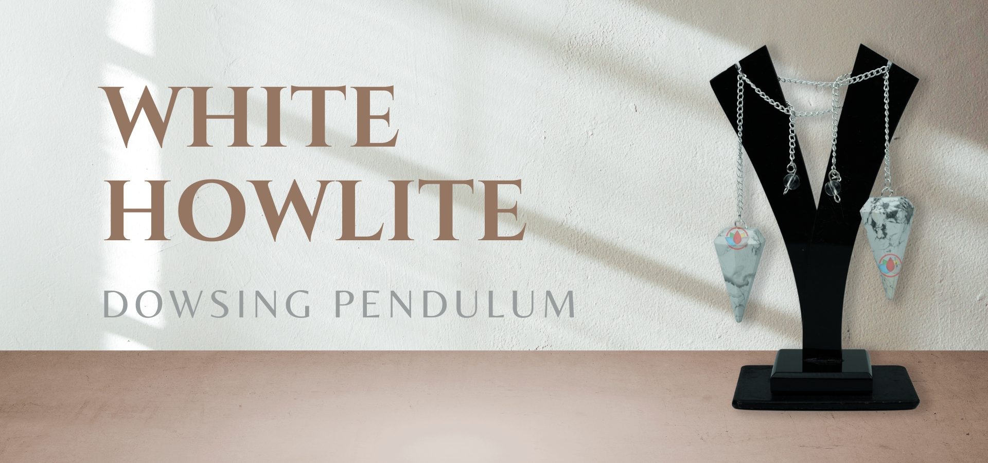 White Howlite Dowsing Pendulum