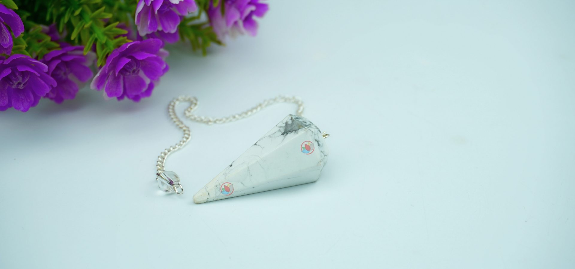 White Howlite Dowsing Pendulum