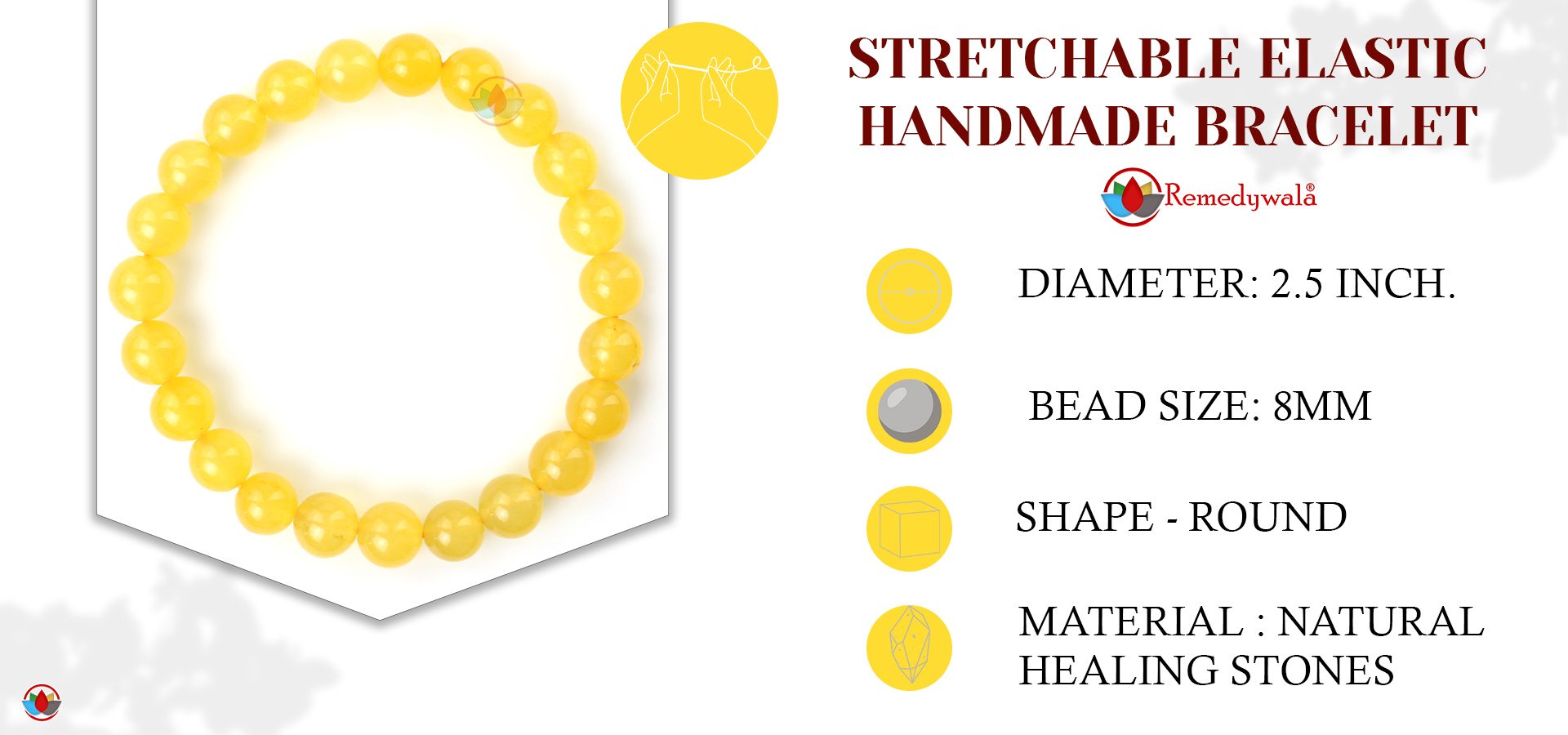 Yellow Jade and Agate Bracelet - Kcrafts